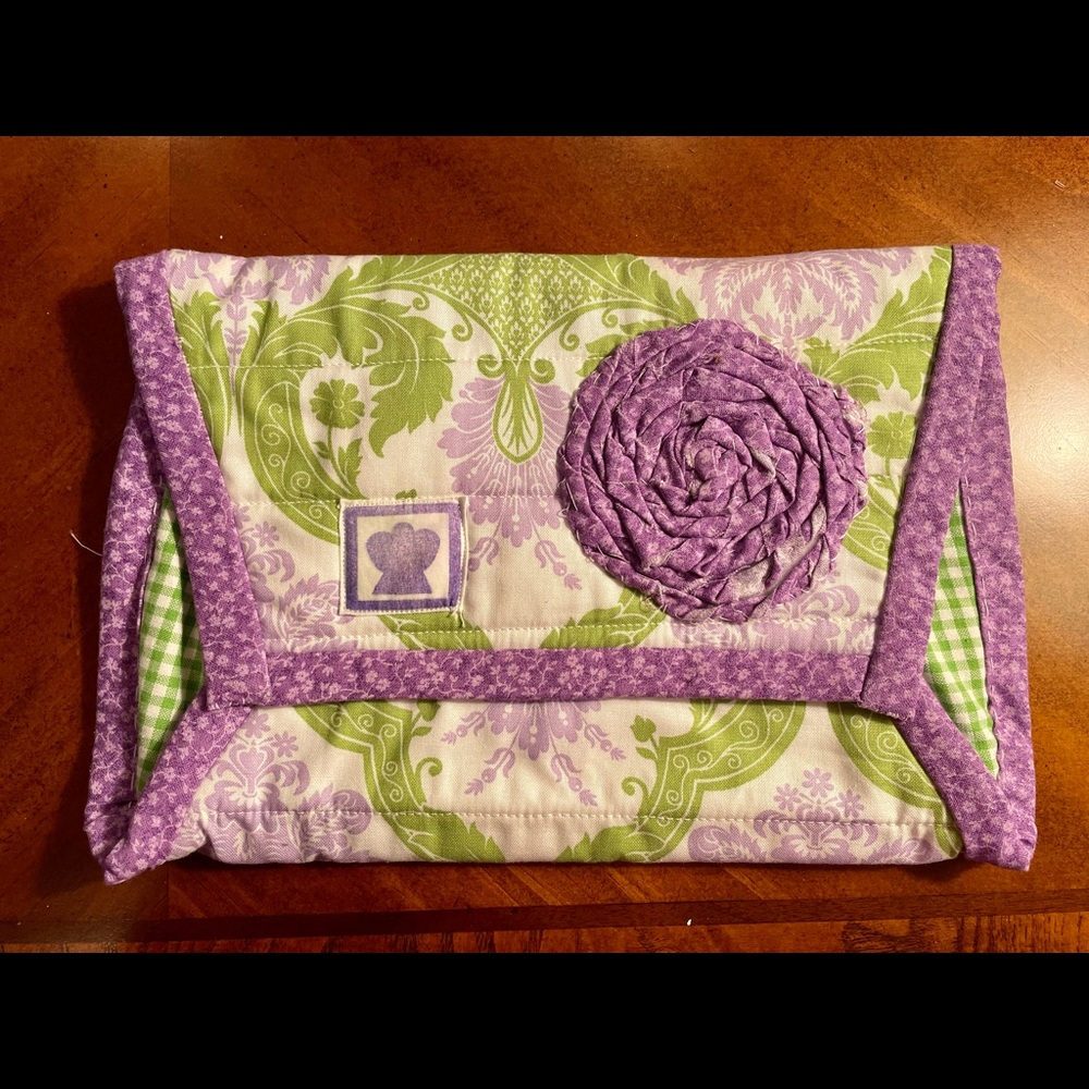 Set of 6 hand made clutch bags.